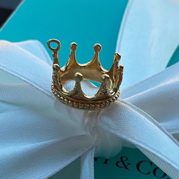 Tiffany Co 8k Gold Crown Charm 